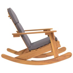 Acquista Sedia a Dondolo Adirondack con Cuscini Legno Massello di Acacia con riferimento GHV-360037 della ditta 