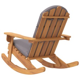 Acquista Sedia a Dondolo Adirondack con Cuscini Legno Massello di Acacia con riferimento GHV-360037 della ditta 