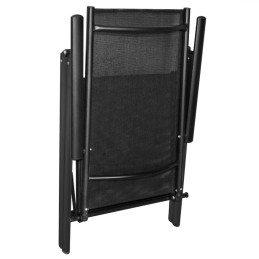Acquista Sedie da Giardino Pieghevoli 4 pz in Alluminio e Textilene Nere con riferimento GHV-41731 della ditta 