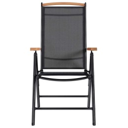 Acquista Sedie da Giardino Pieghevoli 4 pz in Alluminio e Textilene Nere con riferimento GHV-41733 della ditta 