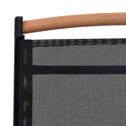 Acquista Sedie da Giardino Pieghevoli 4 pz in Alluminio e Textilene Nere con riferimento GHV-41733 della ditta 