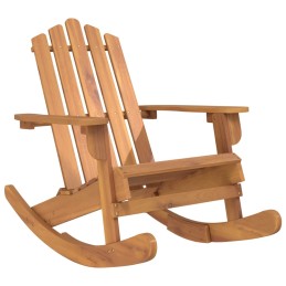 Acquista Sedia a Dondolo Adirondack in Legno Massello di Acacia con riferimento GHV-360035 della ditta 