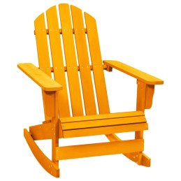 Acquista Sedia a Dondolo Giardino Adirondack in Legno di Abete Arancione con riferimento GHV-315888 della ditta 