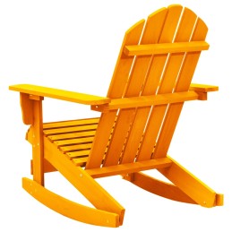Acquista Sedia a Dondolo Giardino Adirondack in Legno di Abete Arancione con riferimento GHV-315888 della ditta 