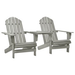 Acquista Sedie da Giardino Adirondack con Tavolino in Legno Abete Grigio con riferimento GHV-310068 della ditta 