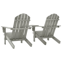 Acquista Sedie da Giardino Adirondack con Tavolino in Legno Abete Grigio con riferimento GHV-310068 della ditta 