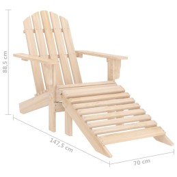 Acquista Sedia Giardino Adirondack con Ottomana Massello di Abete con riferimento GHV-315862 della ditta 