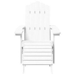 Acquista Sedia Giardino con Poggiapiedi e Tavolo Adirondack HDPE Bianco con riferimento GHV-3095708 della ditta 