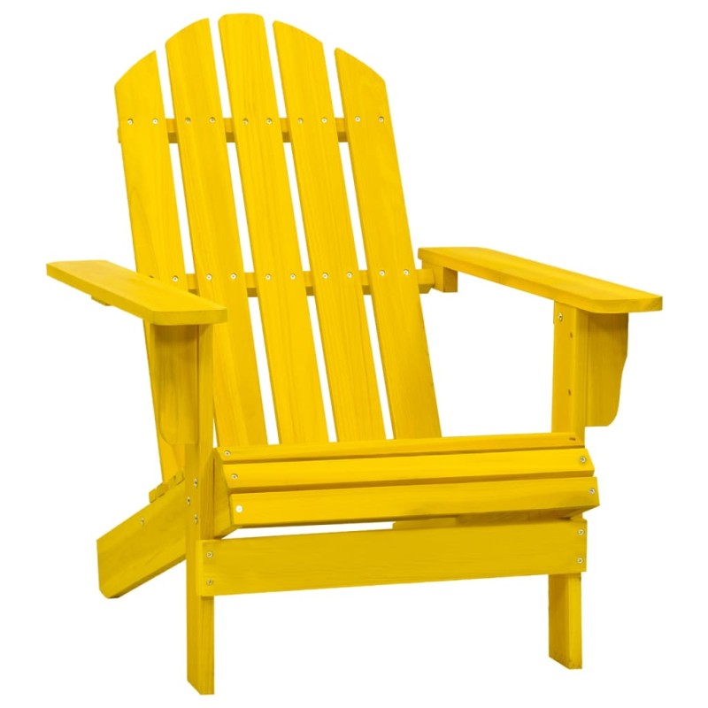 Acquista Sedia Giardino Adirondack in Legno Massello di Abete Gialla con riferimento GHV-315874 della ditta 