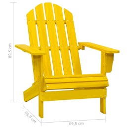 Acquista Sedia Giardino Adirondack in Legno Massello di Abete Gialla con riferimento GHV-315874 della ditta 