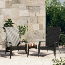 Acquista Sedia Adirondack da Giardino Nera in Polyrattan con riferimento GHV-319694 della ditta 