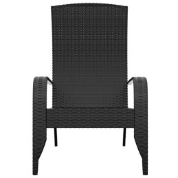 Acquista Sedia Adirondack da Giardino Nera in Polyrattan con riferimento GHV-319694 della ditta 