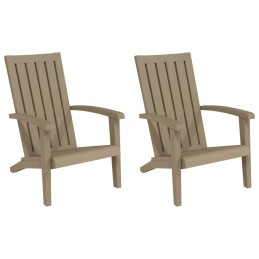 Acquista Sedie Adirondack da Giardino 2 pz Polipropilene Marrone Chiaro con riferimento GHV-364168 della ditta 
