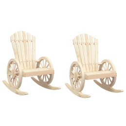 Acquista Sedie a Dondolo Adirondack 2 pz in Legno Massello di Abete con riferimento GHV-3207119 della ditta 