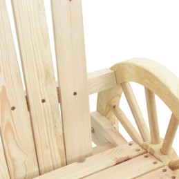 Acquista Sedie a Dondolo Adirondack 2 pz in Legno Massello di Abete con riferimento GHV-3207119 della ditta 