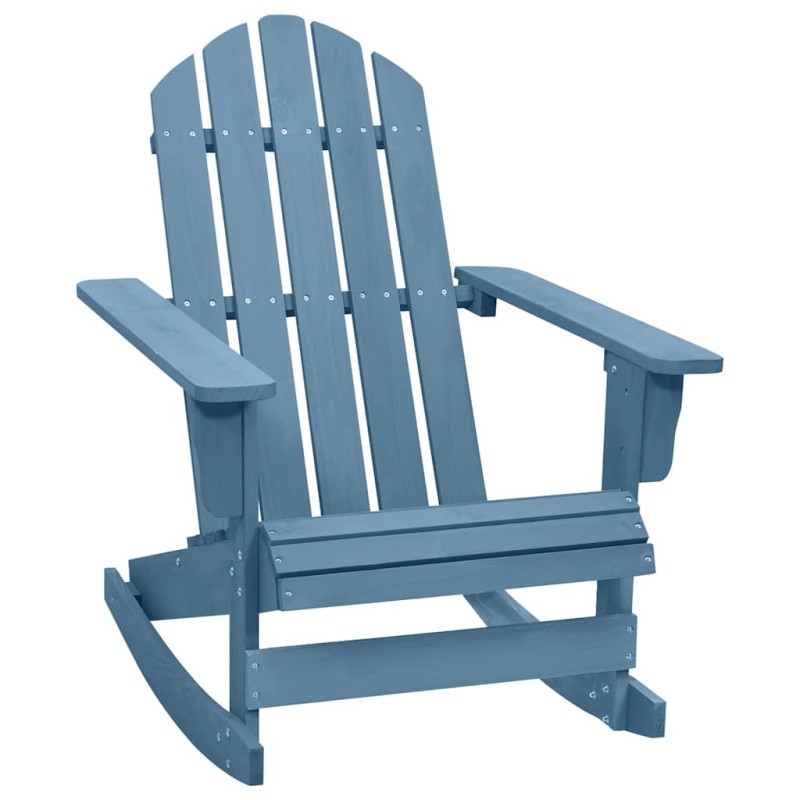 Acquista Sedia a Dondolo Adirondack in Legno Massello di Abete Blu con riferimento GHV-315885 della ditta 