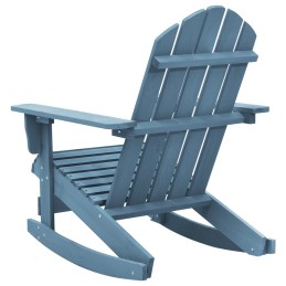 Acquista Sedia a Dondolo Adirondack in Legno Massello di Abete Blu con riferimento GHV-315885 della ditta 