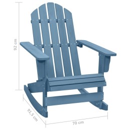 Acquista Sedia a Dondolo Adirondack in Legno Massello di Abete Blu con riferimento GHV-315885 della ditta 