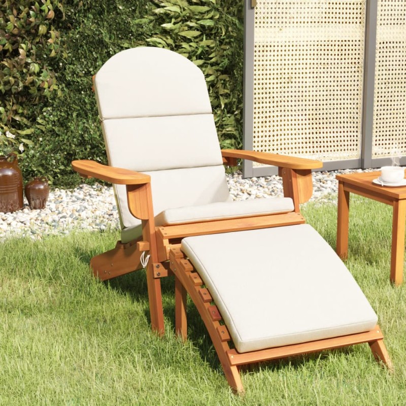Acquista Sedia Adirondack Giardino con Poggiapiedi Legno Massello Acacia con riferimento GHV-360033 della ditta 