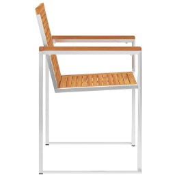 Acquista Sedie da Giardino 8 pz Legno Massello di Acacia e Acciaio Inox con riferimento GHV-3078469 della ditta 