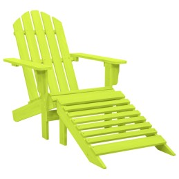 Acquista Sedia Giardino Adirondack con Ottomana Massello di Abete Verde con riferimento GHV-315866 della ditta 