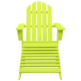 Acquista Sedia Giardino Adirondack con Ottomana Massello di Abete Verde con riferimento GHV-315866 della ditta 