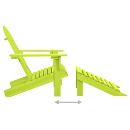 Acquista Sedia Giardino Adirondack con Ottomana Massello di Abete Verde con riferimento GHV-315866 della ditta 