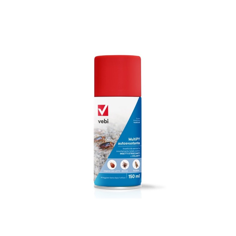 Acquista MultiPY autosvuotanteInsetticida aerosol pronto uso per il controllo di insetti striscianti e volanti. con riferimento V03473 della ditta VEBI