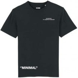 Acquista komiprotect T-Shirt Minimal BLACK Stile Streetwear con riferimento K050 della ditta 