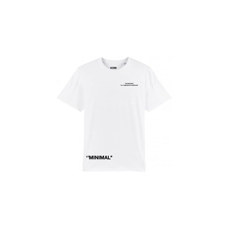 Acquista komiprotect T-Shirt Minimal WHITE Stile Streetwear con riferimento K055 della ditta 