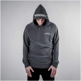 Acquista komiprotect Felpa Minimal GREY con Cappuccio Stile Streetwear con riferimento K065 della ditta 