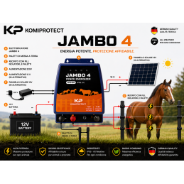 Acquista Elettrificatore Jambo 4 2026 Komiprotect | 12V / 220V | 45 km | Professionale con riferimento K990 della ditta KOMIPROTECT