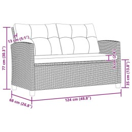 Acquista Set Divani da Giardino 6 pz con Cuscini Polyrattan Grigio Scuro con riferimento GHV-46150 della ditta GARDENHOME
