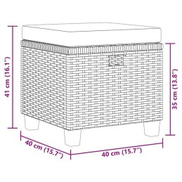Acquista Set Divani da Giardino 6 pz con Cuscini Polyrattan Grigio Scuro con riferimento GHV-46150 della ditta GARDENHOME