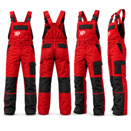 Acquista Salopette Decespugliatore Premium Rosso/Nero Taglia L con riferimento K212 della ditta KOMIPROTECT