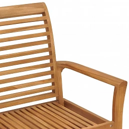 Acquista Panca da Giardino con Cuscino Crema 112 cm in Legno di Teak con riferimento GHV-3062651 della ditta GARDENHOME