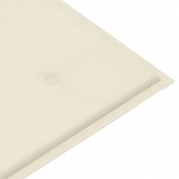 Acquista Panca da Giardino con Cuscino Crema 112 cm in Legno di Teak con riferimento GHV-3062651 della ditta GARDENHOME