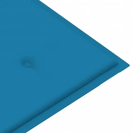 Acquista Panca da Giardino con Cuscino Blu 112 cm in Legno di Teak con riferimento GHV-3062653 della ditta GARDENHOME
