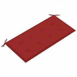 Acquista Panca da Giardino con Cuscino Rosso 112cm Teak Massello con riferimento GHV-3062655 della ditta GARDENHOME