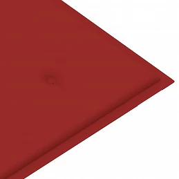 Acquista Panca da Giardino con Cuscino Rosso 112cm Teak Massello con riferimento GHV-3062655 della ditta GARDENHOME