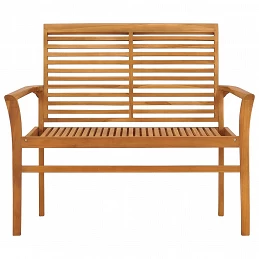 Acquista Panca da Giardino e Cuscino Grigio Talpa 112 cm Massello Teak con riferimento GHV-3062657 della ditta GARDENHOME
