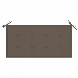 Acquista Panca da Giardino e Cuscino Grigio Talpa 112 cm Massello Teak con riferimento GHV-3062657 della ditta GARDENHOME