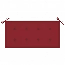 Acquista Panca da Giardino con Cuscino Rosso Vino 112 cm Legno di Teak con riferimento GHV-3062658 della ditta GARDENHOME