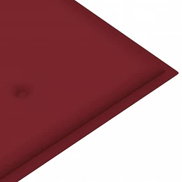Acquista Panca da Giardino con Cuscino Rosso Vino 112 cm Legno di Teak con riferimento GHV-3062658 della ditta GARDENHOME