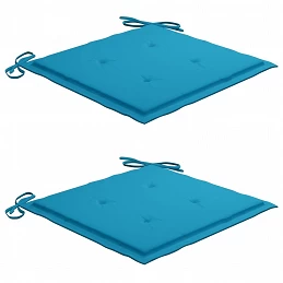 Acquista Sedie da Giardino 2 pz con Cuscini Blu in Massello di Teak con riferimento GHV-3062734 della ditta GARDENHOME