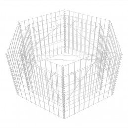 Acquista Gabbione Letto Rialzato da Giardino Esagonale 100x90x50 cm con riferimento GHV-142532 della ditta GARDENHOME