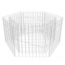 Acquista Gabbione Letto Rialzato da Giardino Esagonale 100x90x50 cm con riferimento GHV-142532 della ditta GARDENHOME