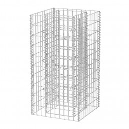 Acquista Gabbione Letto Rialzato da Giardino in Acciaio 50x50x100 cm con riferimento GHV-142557 della ditta GARDENHOME