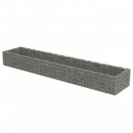 Acquista Gabbione Letto Rialzato in Acciaio Zincato 450x90x50 cm con riferimento GHV-143553 della ditta GARDENHOME