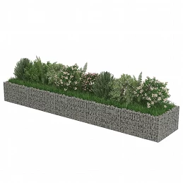 Acquista Gabbione Letto Rialzato in Acciaio Zincato 450x90x50 cm con riferimento GHV-143553 della ditta GARDENHOME